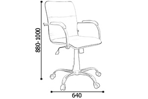 Кресло для персонала Самба GTP ECO