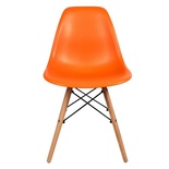 Стул EAMES, оранжевый, дер. ножки