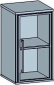 Шкаф-витрина настенный 1дверный - 0743