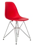 Стул EAMES красный, каркас металлический