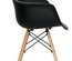 Кресло EAMES W черное, каркас деревянный