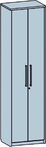Шкаф 2 дверный - 2260