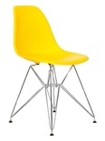 Стул EAMES желтый, каркас металлический